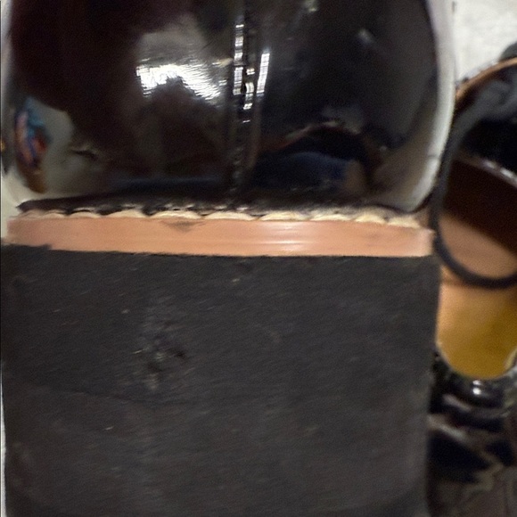 Madden Girl Black Patent Leather Platform Oxford Loafers - Picture 11 of 12